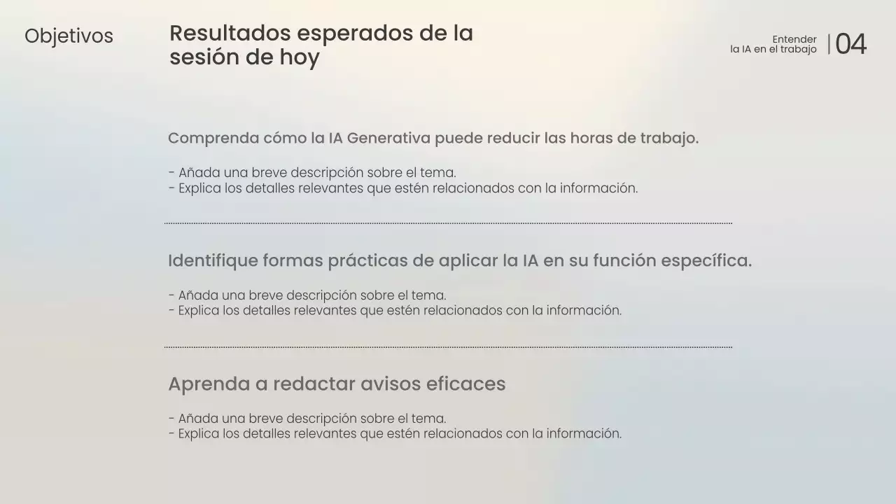 Conferencia sobre IA moderna y blanca