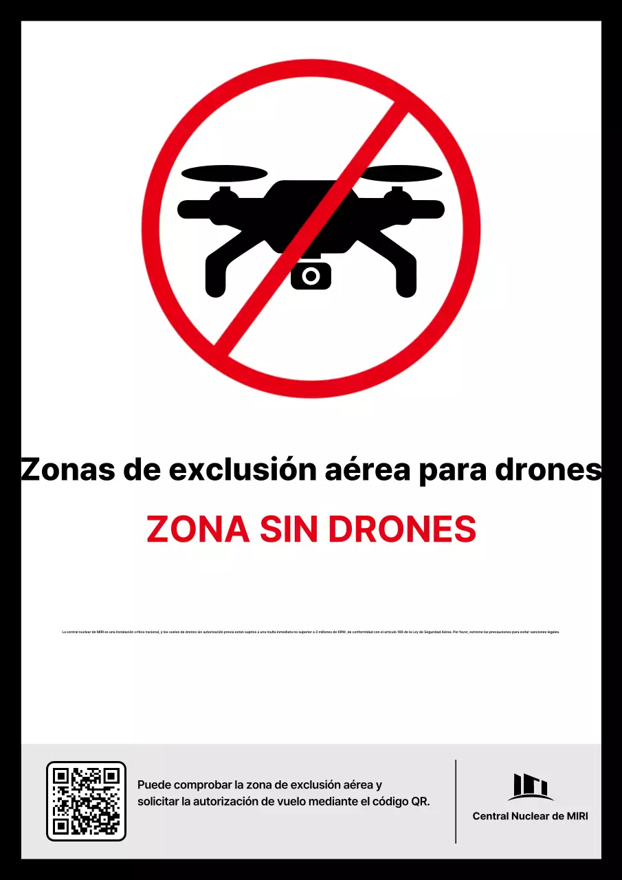 Peligro de drones simples rojos