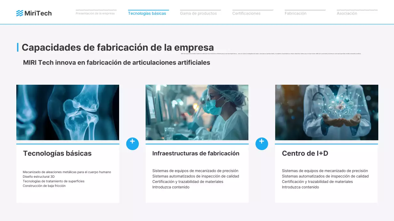 Anuncio de dispositivo médico moderno azul