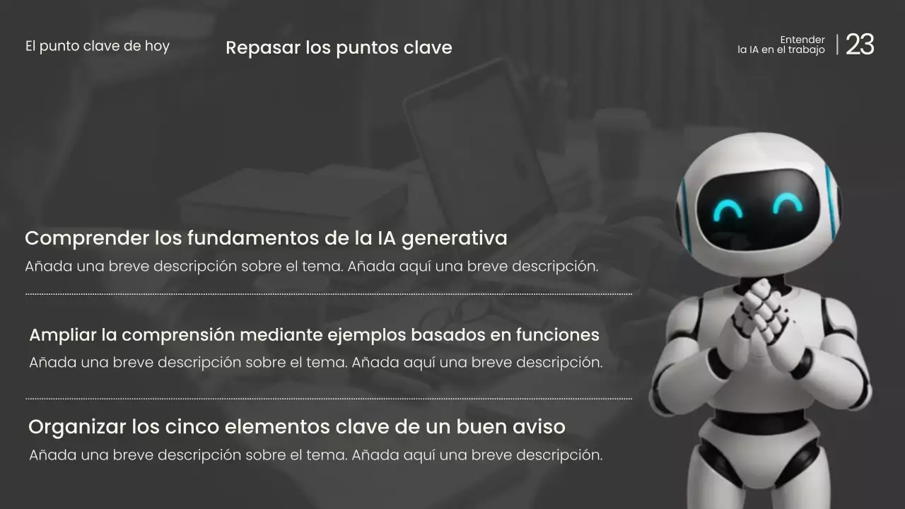 Conferencia sobre IA moderna y blanca