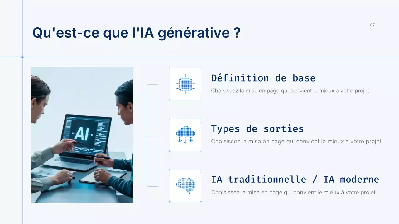 Présentation du cours Blue Modern AI