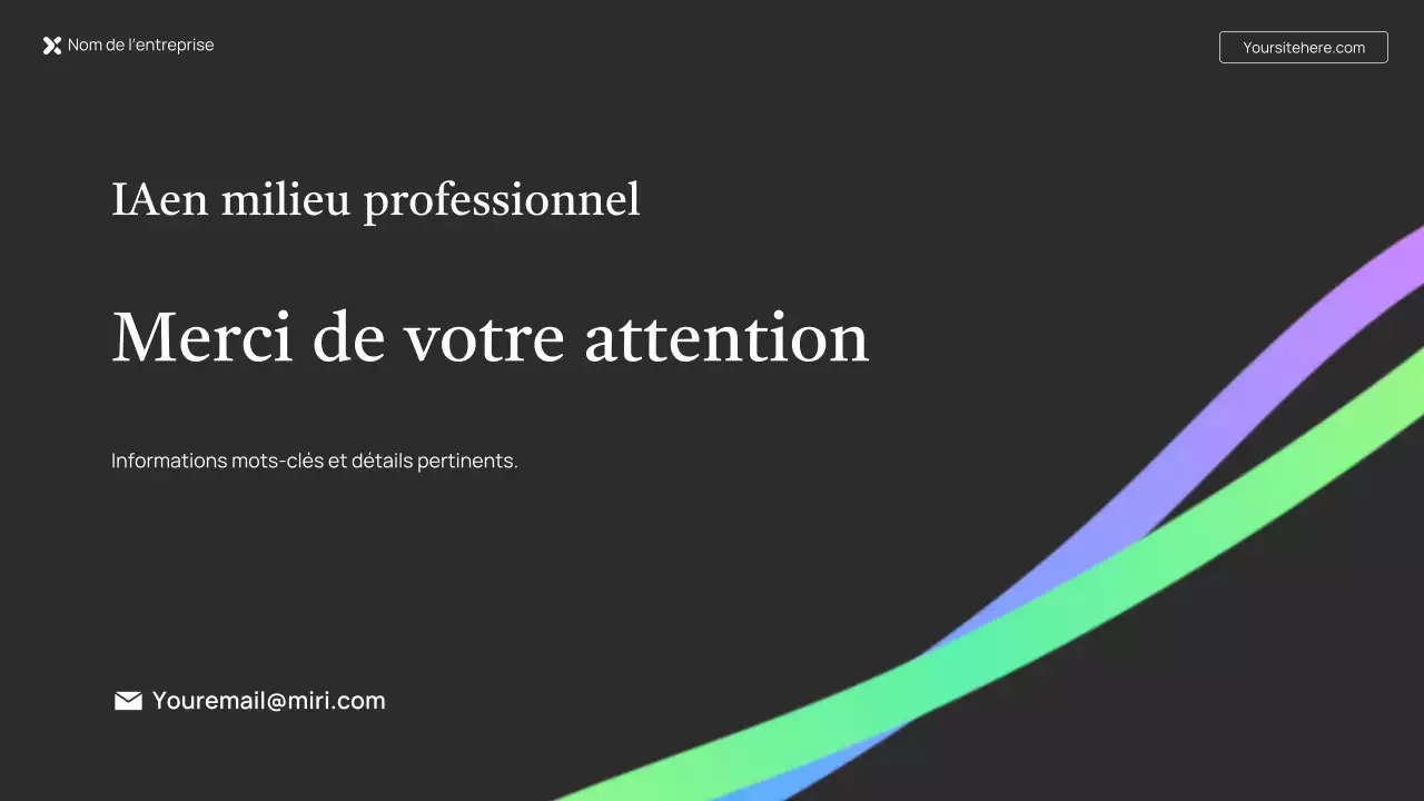 Présentation de cours sur l'IA verte simple