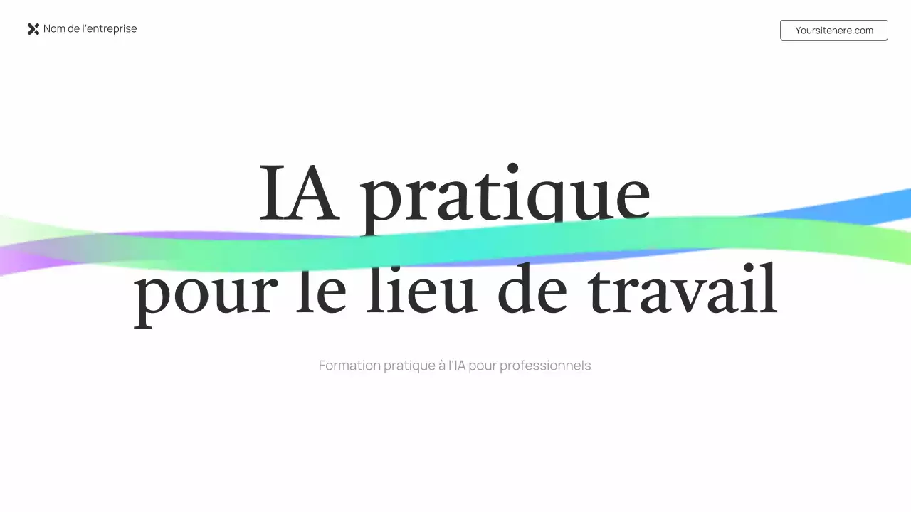 Présentation de cours sur l'IA verte simple