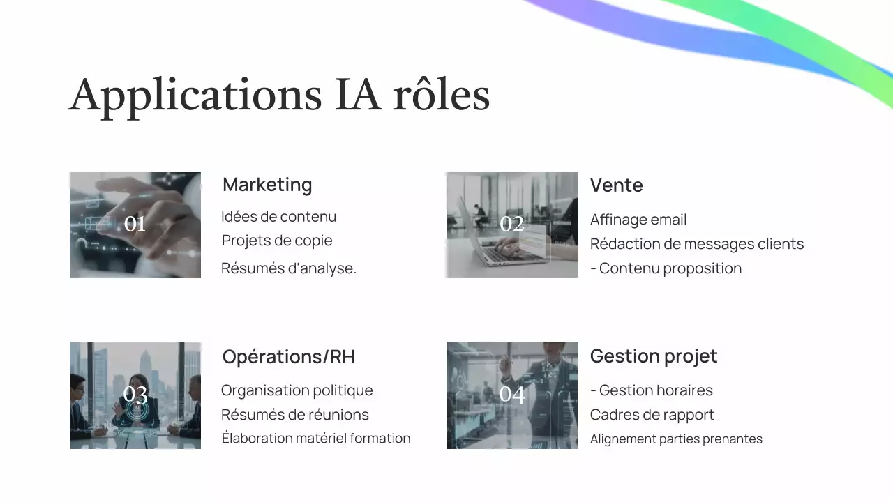 Présentation de cours sur l'IA verte simple