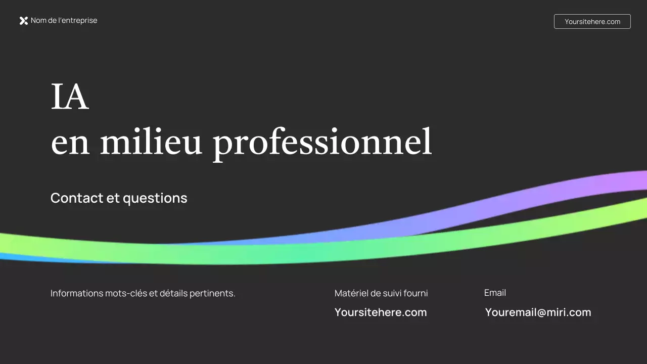 Présentation de cours sur l'IA verte simple