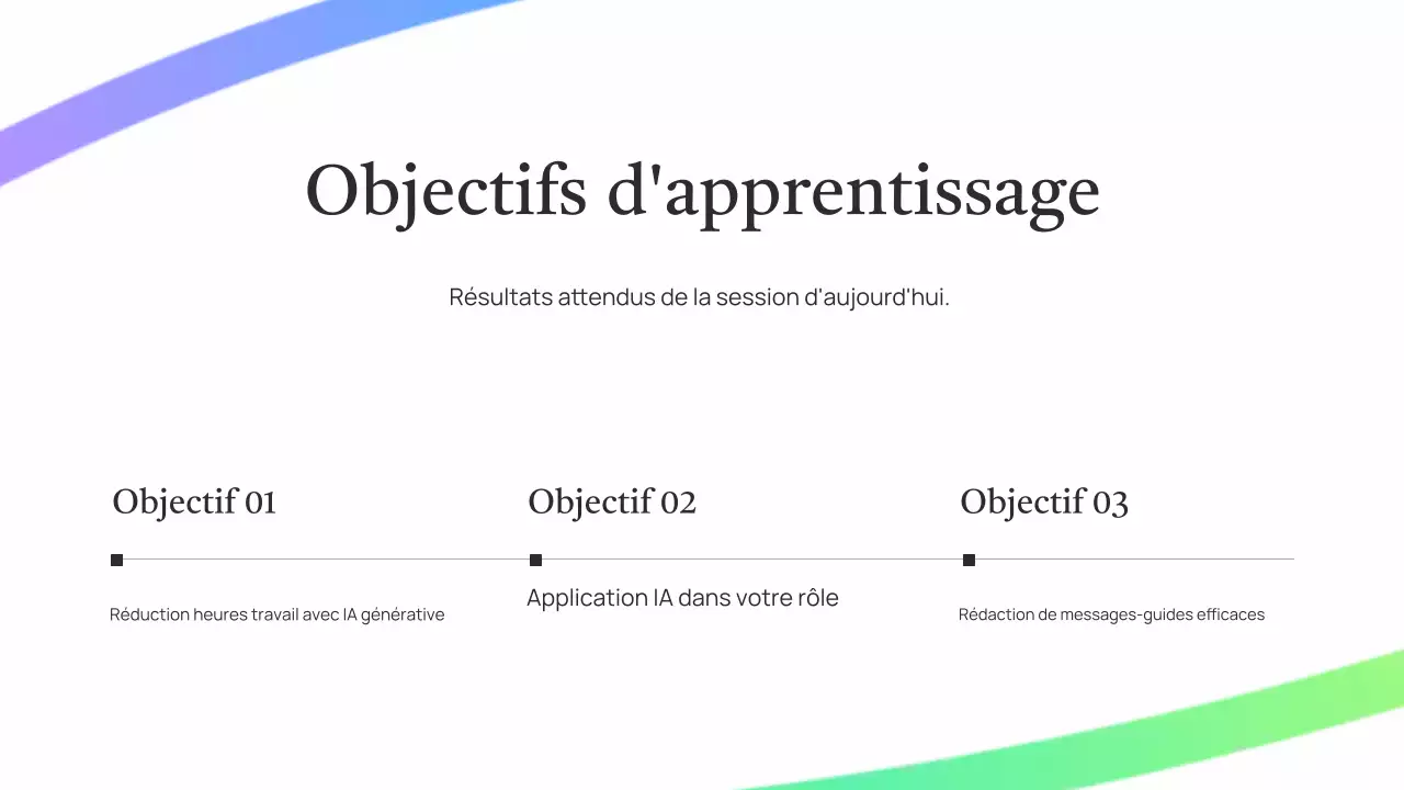 Présentation de cours sur l'IA verte simple