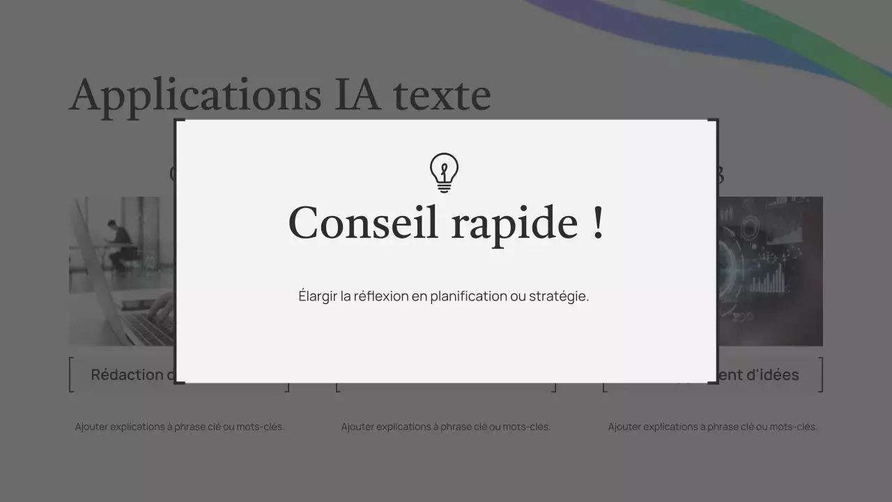 Présentation de cours sur l'IA verte simple