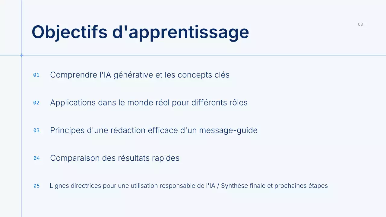 Présentation du cours Blue Modern AI
