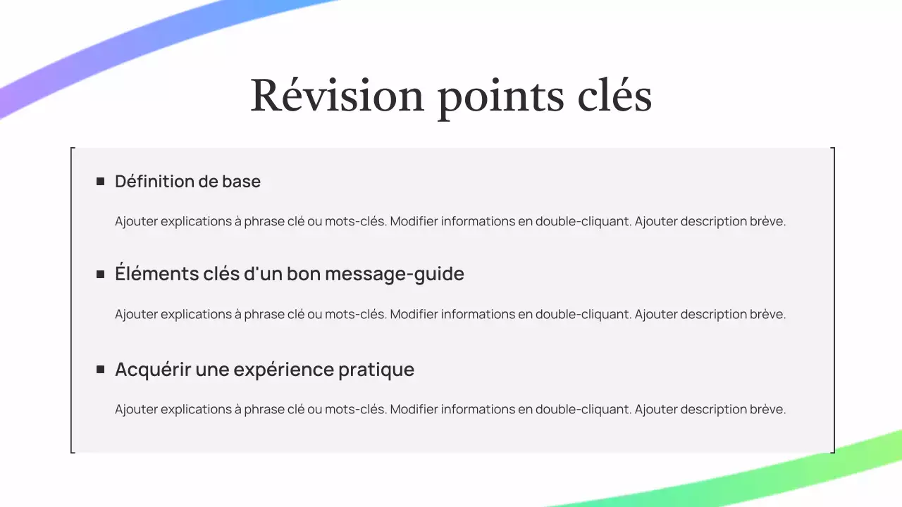 Présentation de cours sur l'IA verte simple