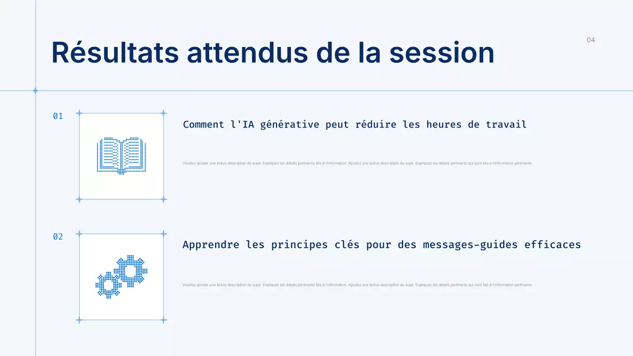 Présentation du cours Blue Modern AI