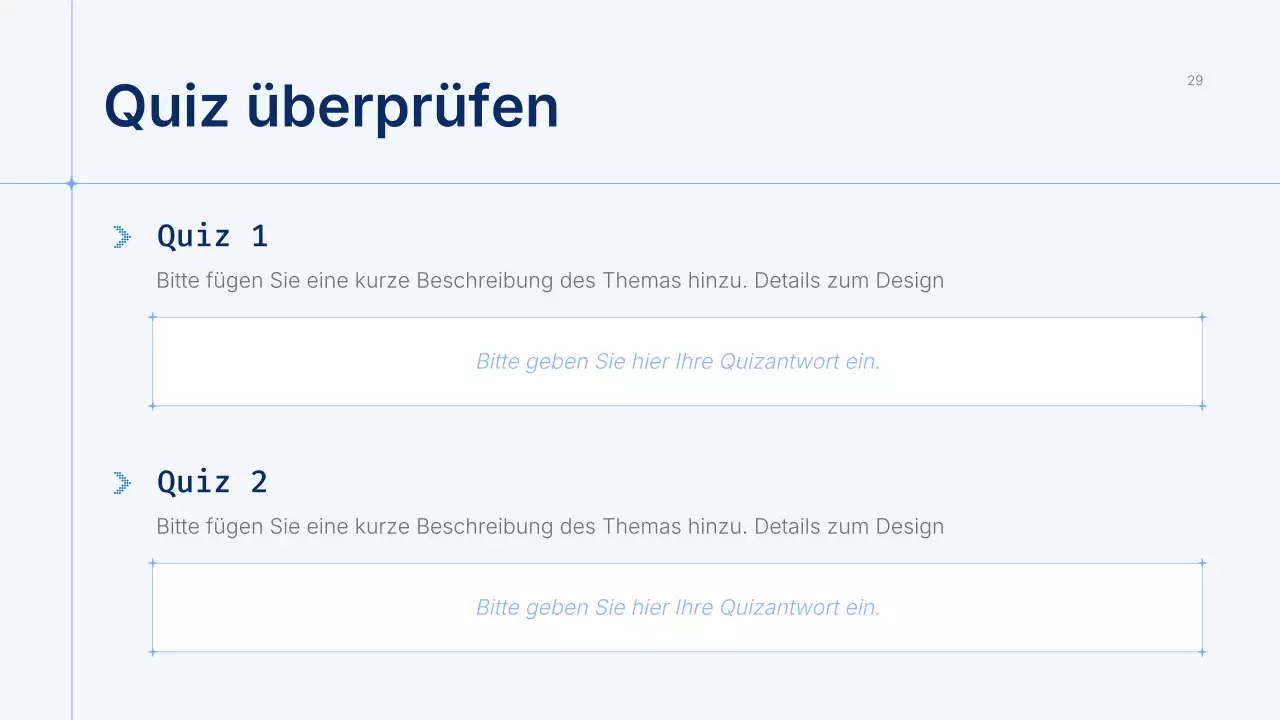 Präsentation des Blue Modern AI-Kurses