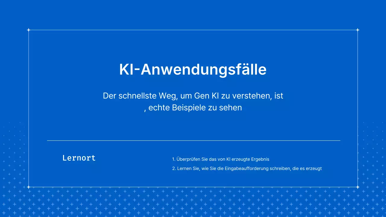 Präsentation des Blue Modern AI-Kurses