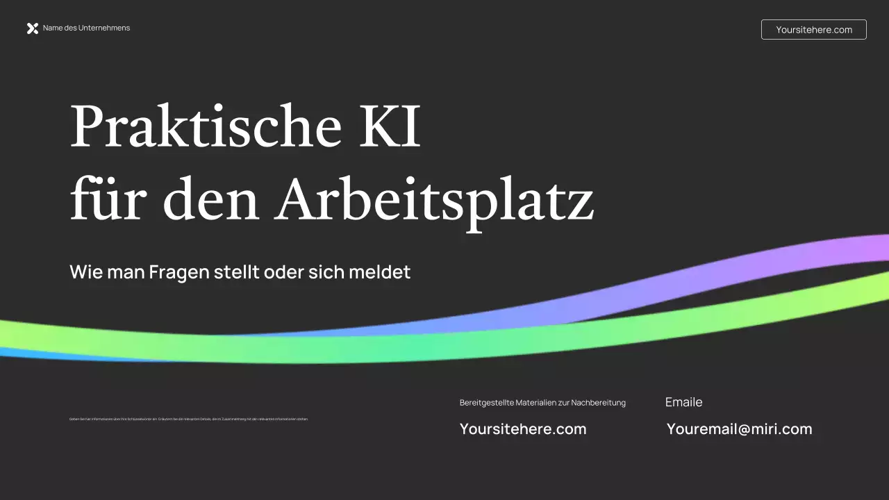 Simple Green AI Vortragspräsentation