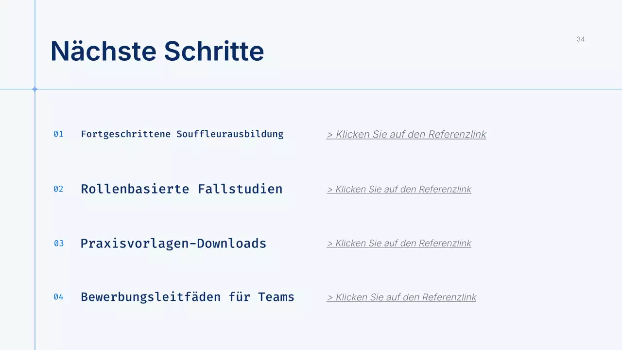 Präsentation des Blue Modern AI-Kurses