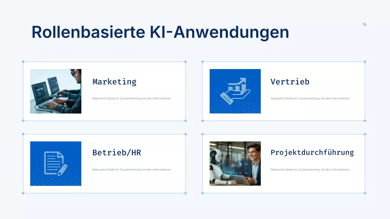 Präsentation des Blue Modern AI-Kurses