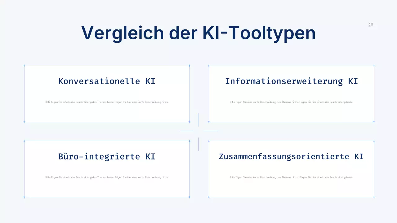 Präsentation des Blue Modern AI-Kurses