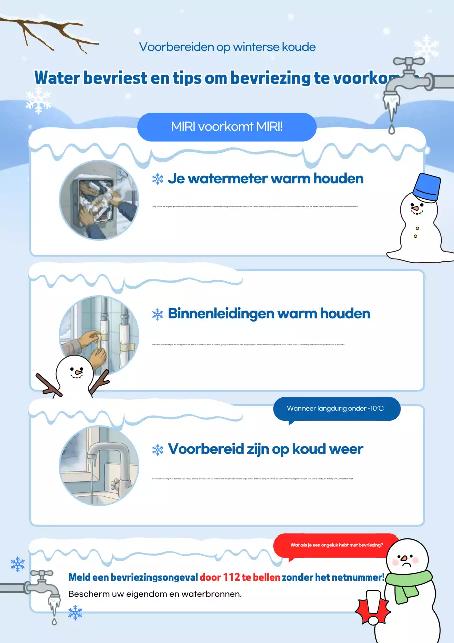 Blauwe eenvoudige veiligheidsgids