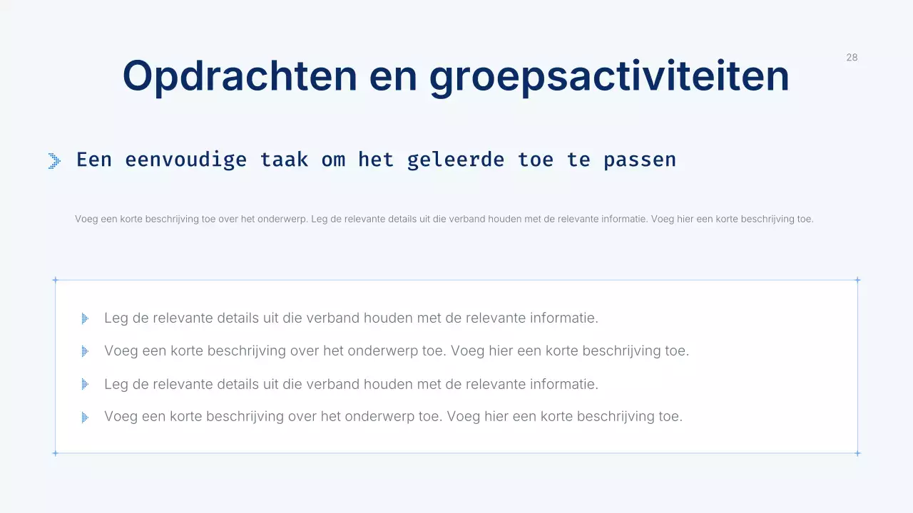 Presentatie van de Blue Modern AI-cursus