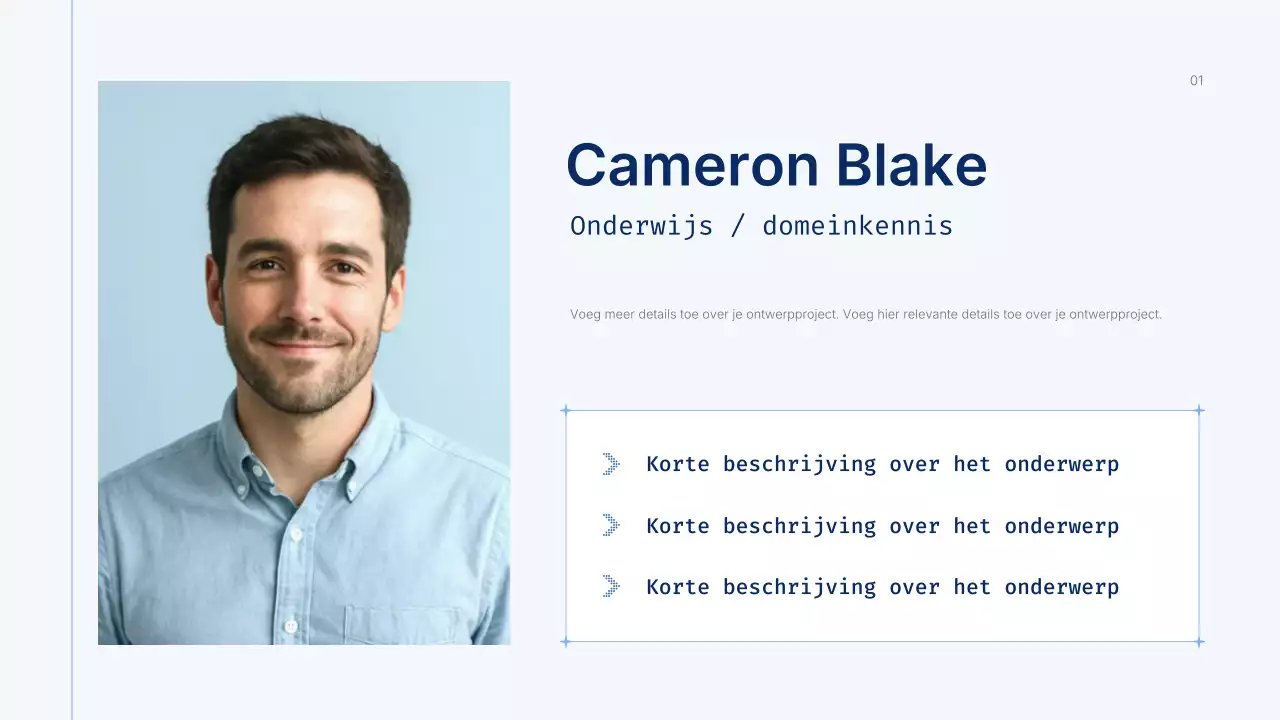 Presentatie van de Blue Modern AI-cursus