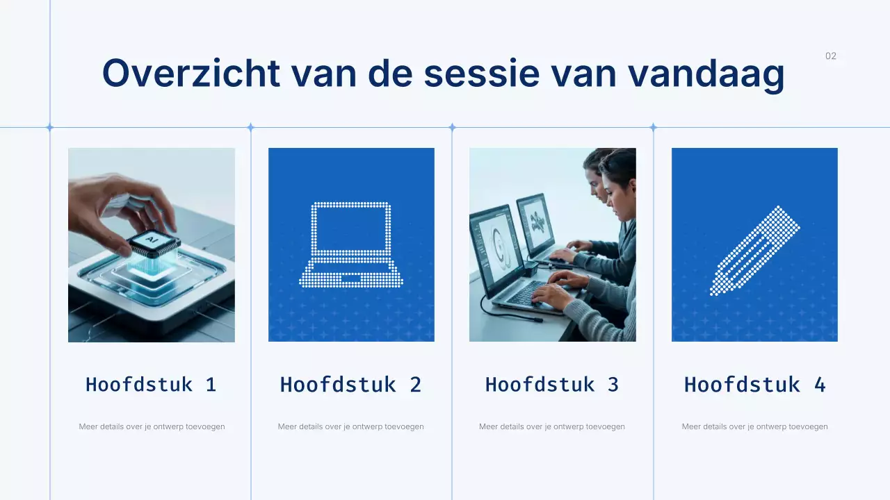 Presentatie van de Blue Modern AI-cursus