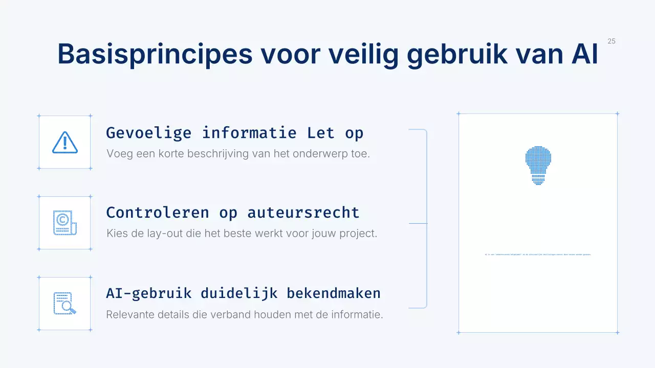 Presentatie van de Blue Modern AI-cursus