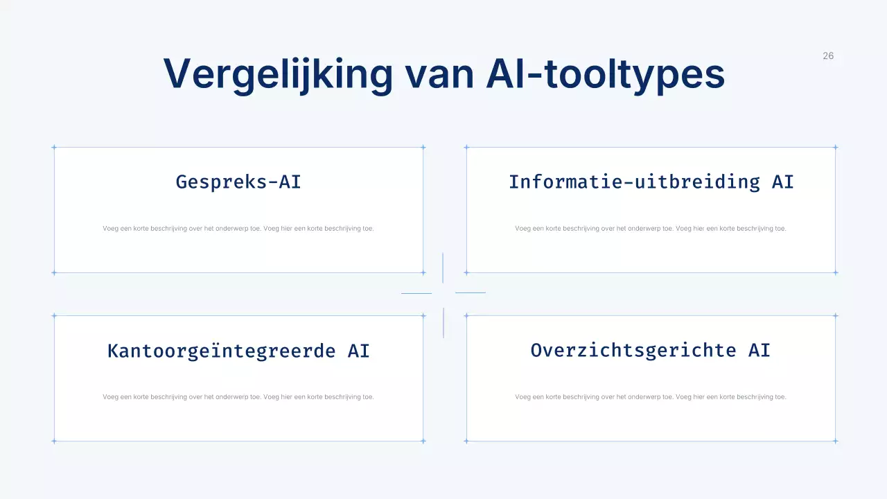 Presentatie van de Blue Modern AI-cursus