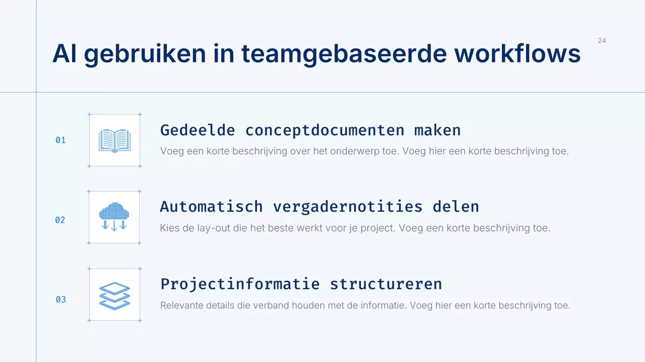 Presentatie van de Blue Modern AI-cursus