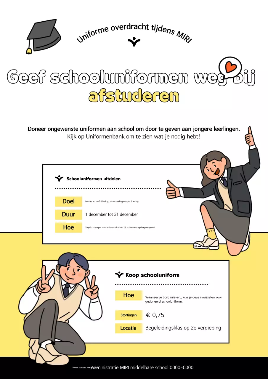 Afstudeerceremonie Gele Baby