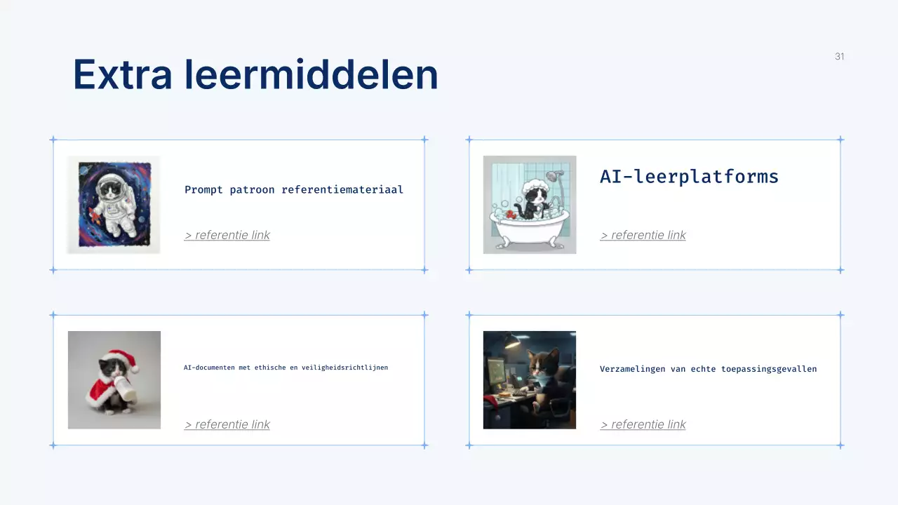 Presentatie van de Blue Modern AI-cursus
