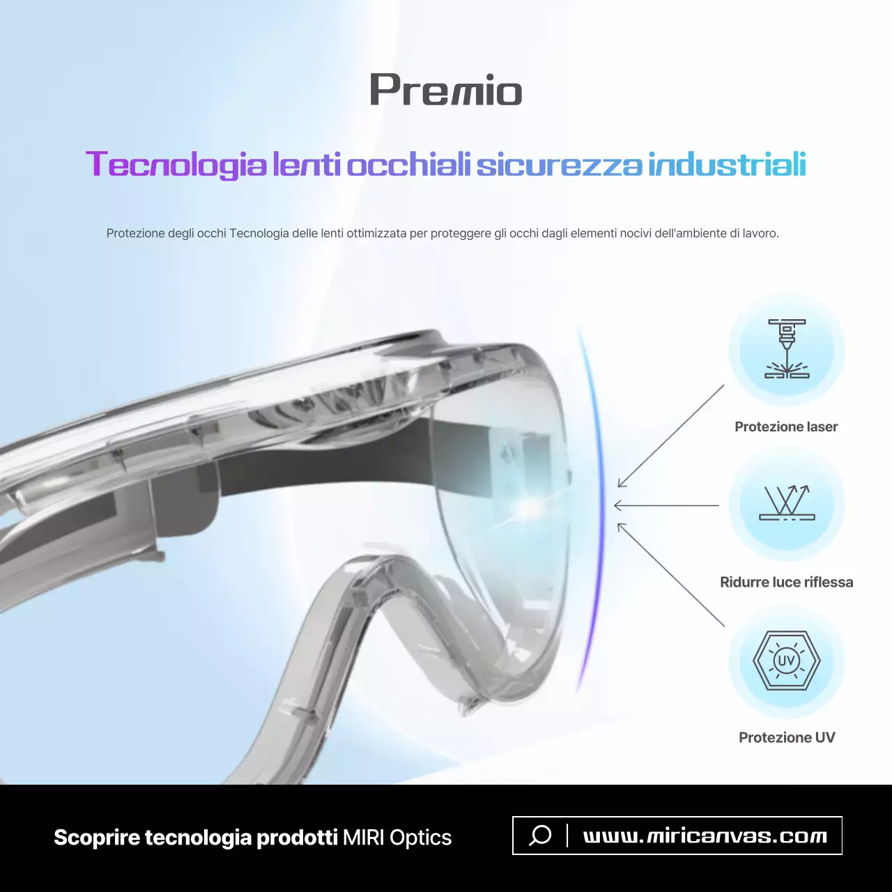 Pubblicità industriale moderna blu cielo