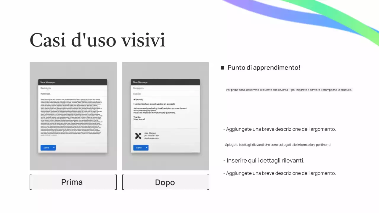 Presentazione della lezione sull'intelligenza artificiale verde semplice