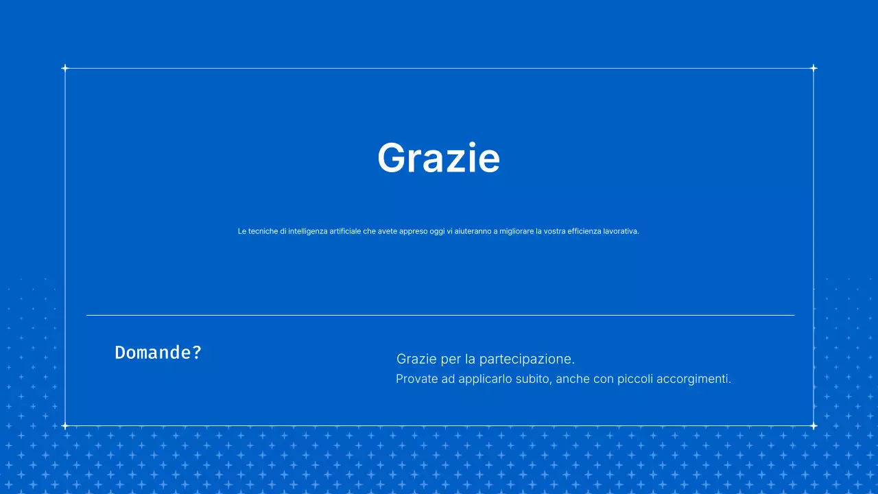 Presentazione del corso Blue Modern AI