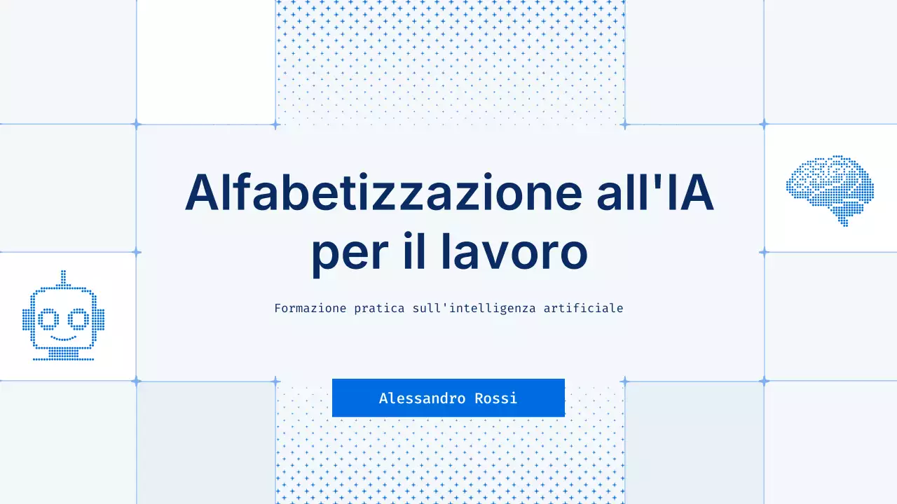 Presentazione del corso Blue Modern AI