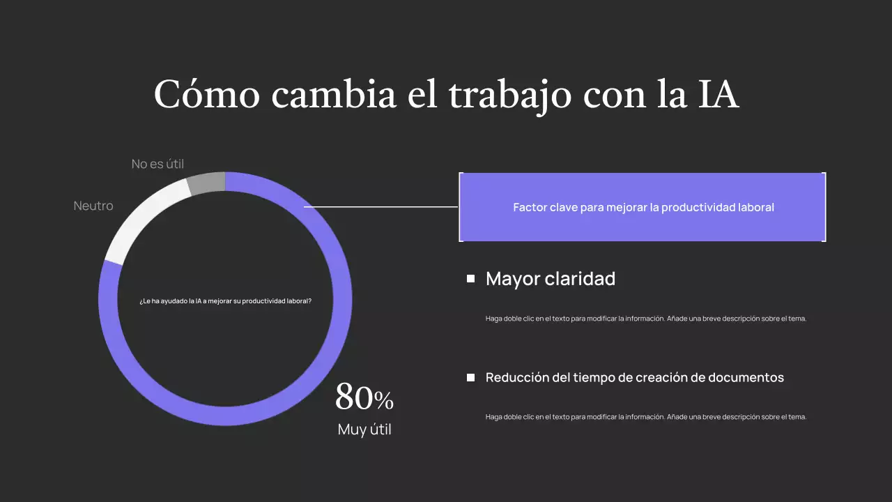 Presentación de una conferencia sobre IA ecológica sencilla