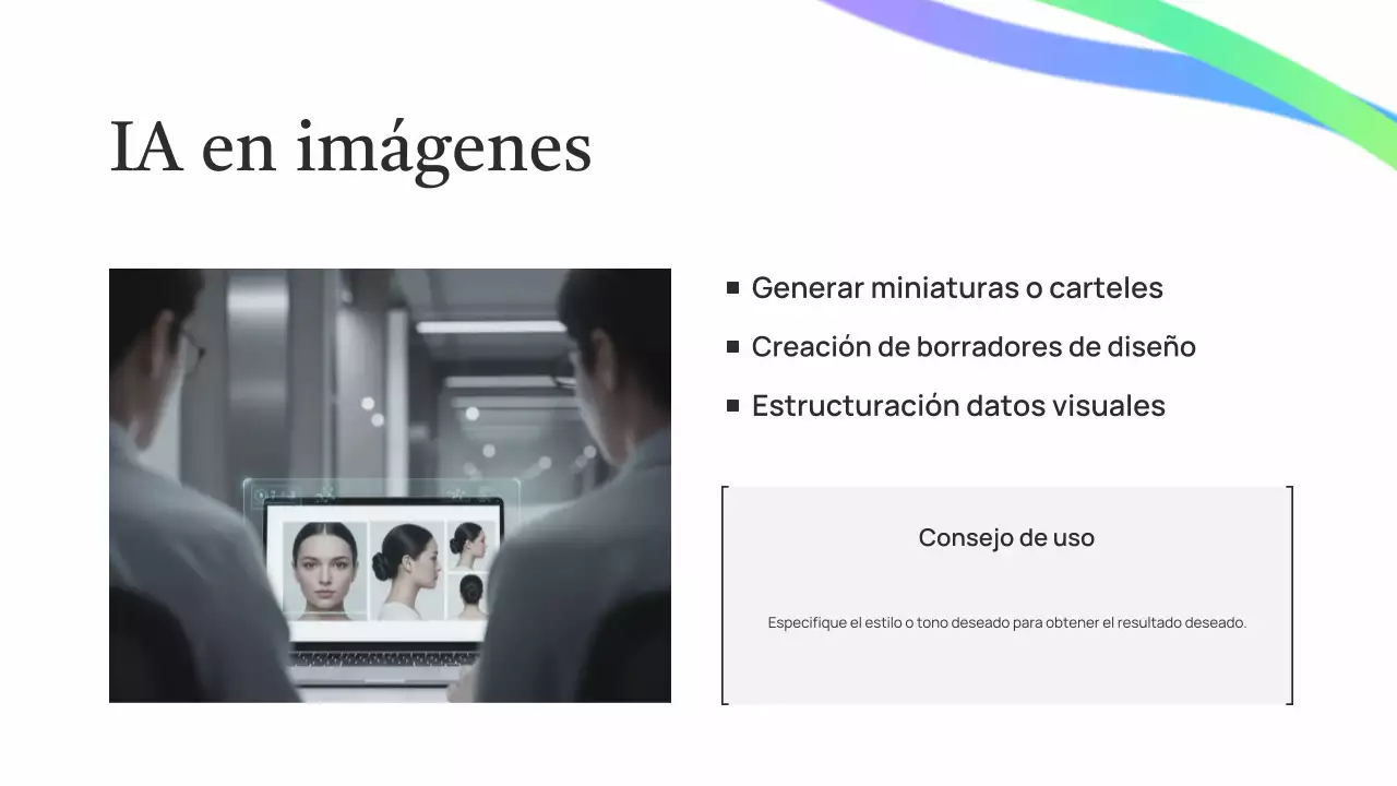 Presentación de una conferencia sobre IA ecológica sencilla