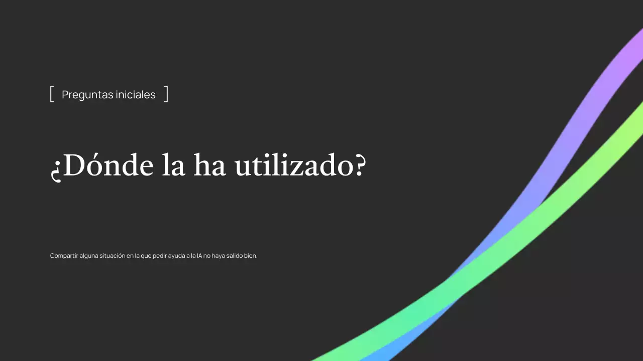 Presentación de una conferencia sobre IA ecológica sencilla