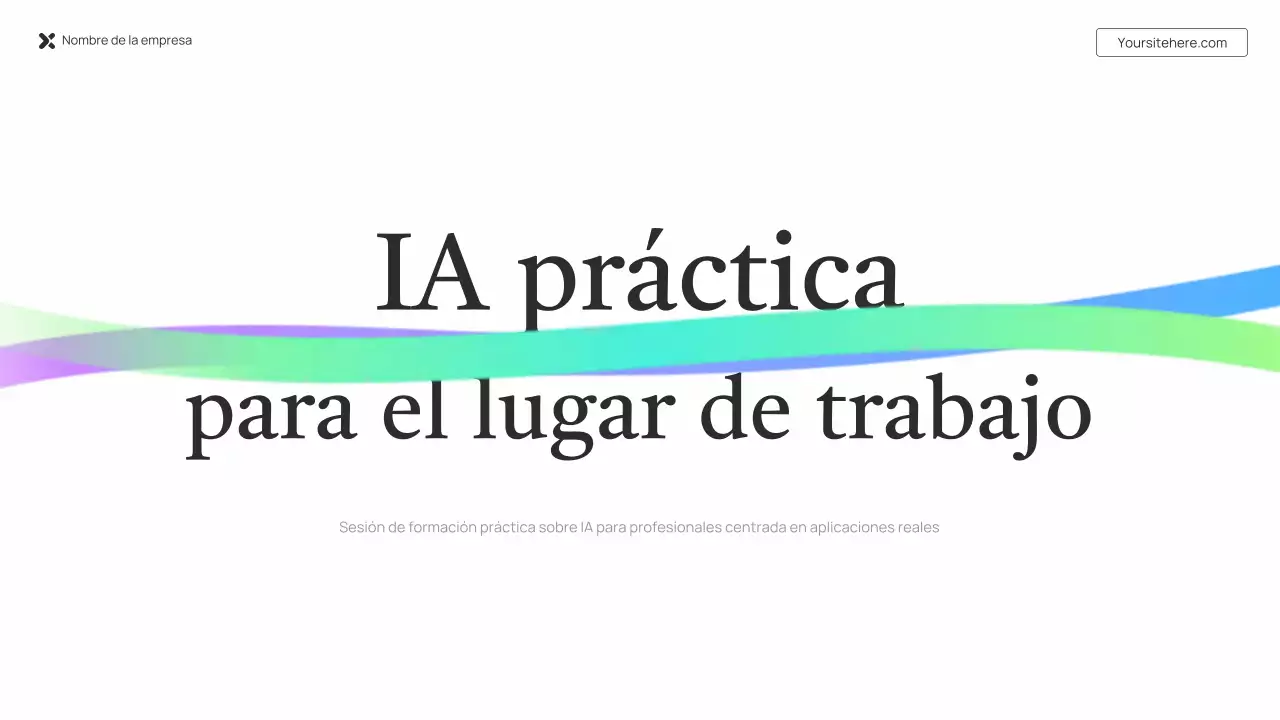 Presentación de una conferencia sobre IA ecológica sencilla