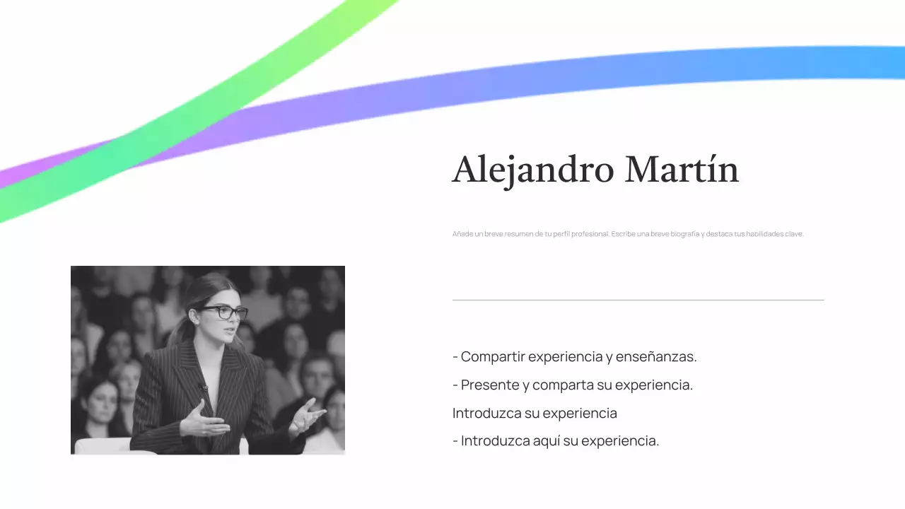 Presentación de una conferencia sobre IA ecológica sencilla