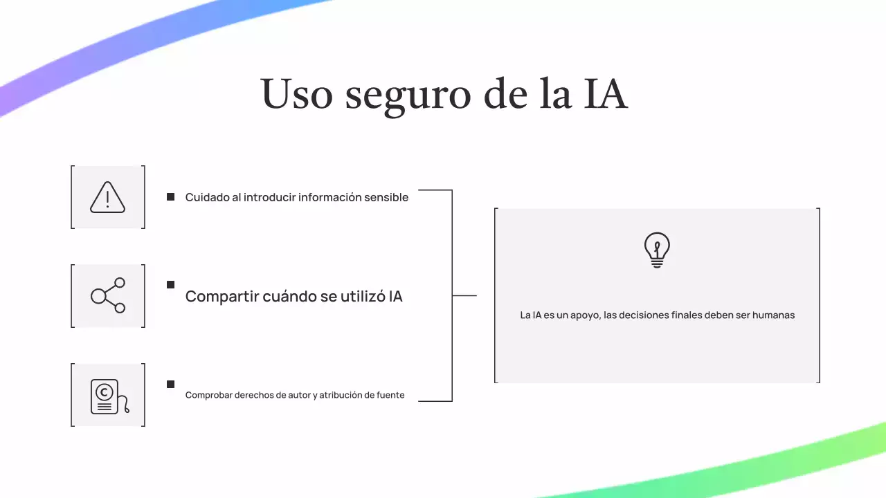 Presentación de una conferencia sobre IA ecológica sencilla