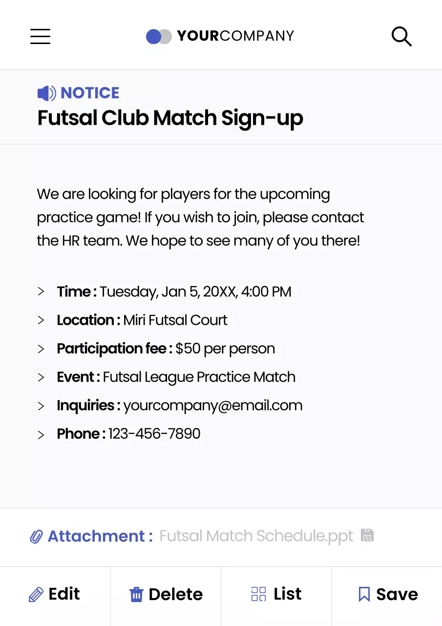 Blue Modern Club Survey Announcement Poster