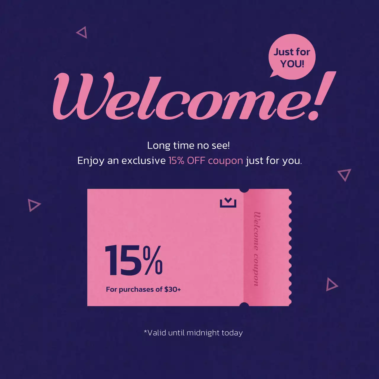 Postingan Instagram Promosi Diskon Trendi Pink