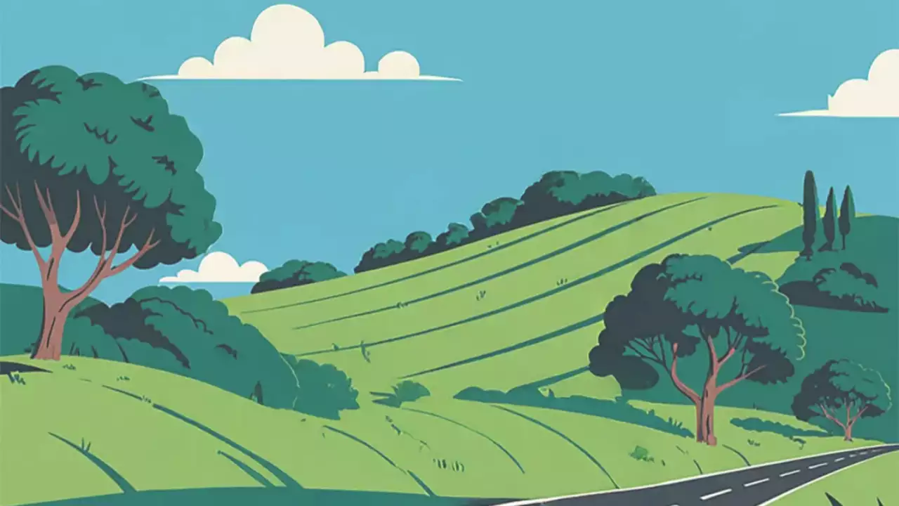 초록 심플 자연 엽서