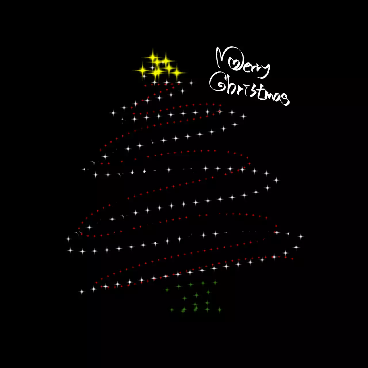 검정 심플 크리스마스 카드