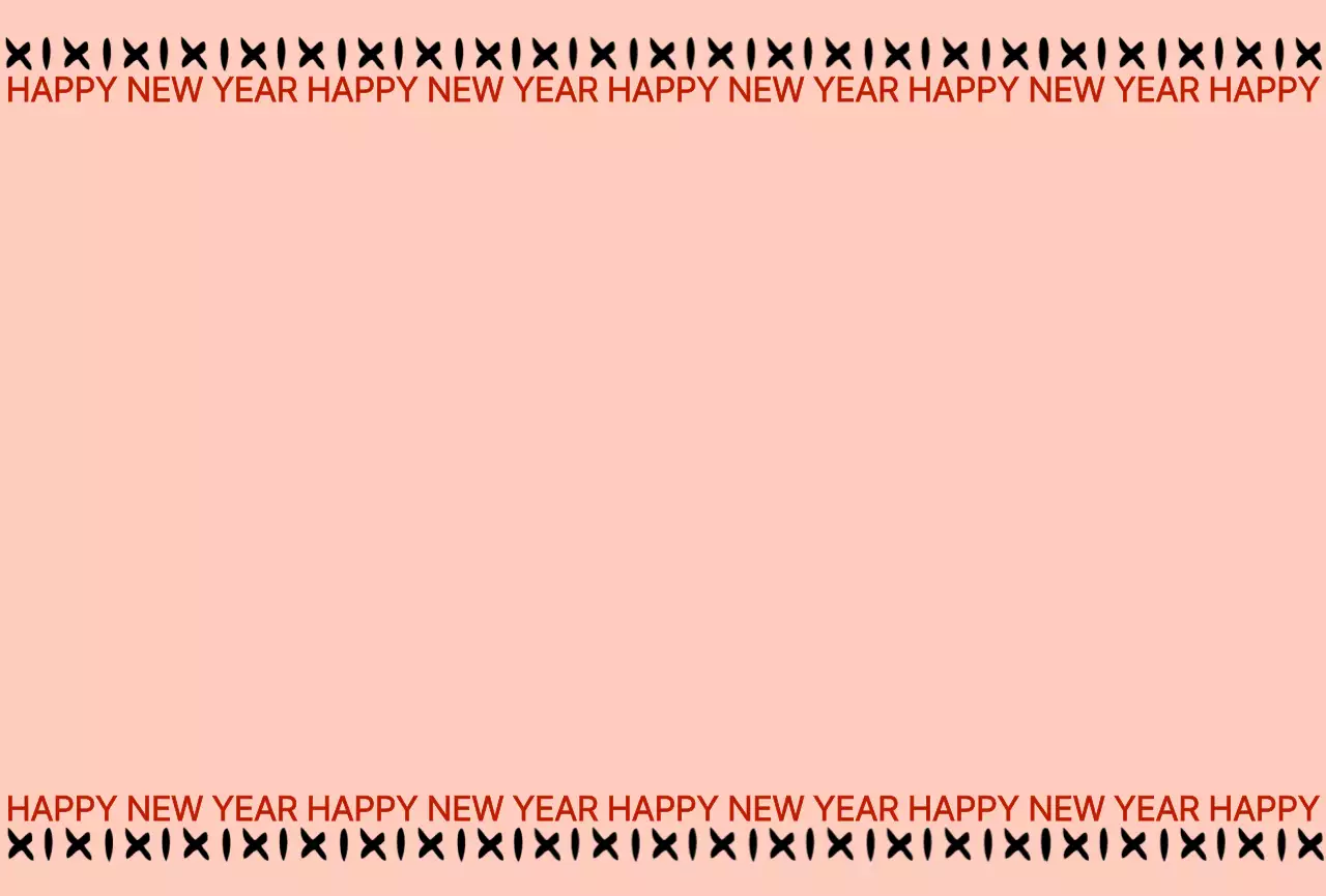 핑크 심플 새해 기념