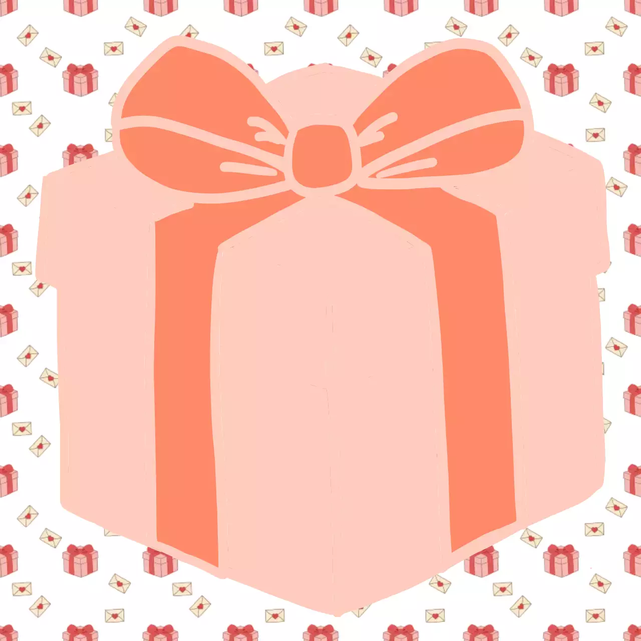 주황 심플 선물 기념