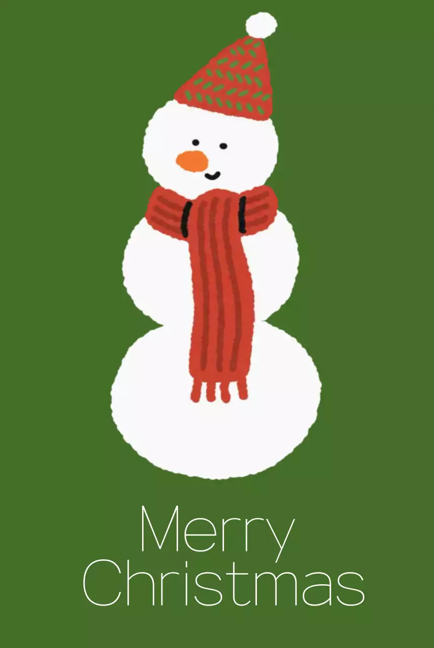 초록 아기자기한 크리스마스