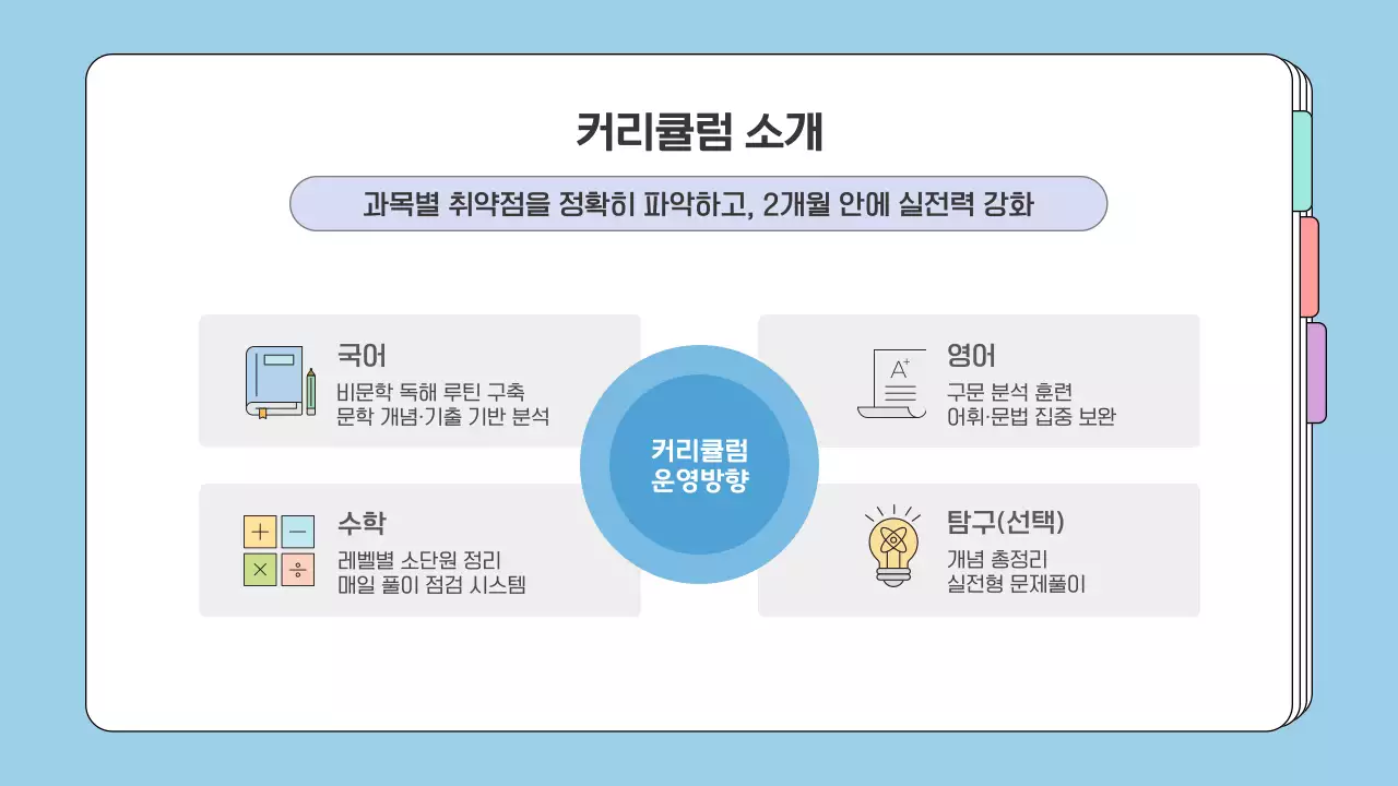 블루 겨울방학 특강 프로그램 교육 안내