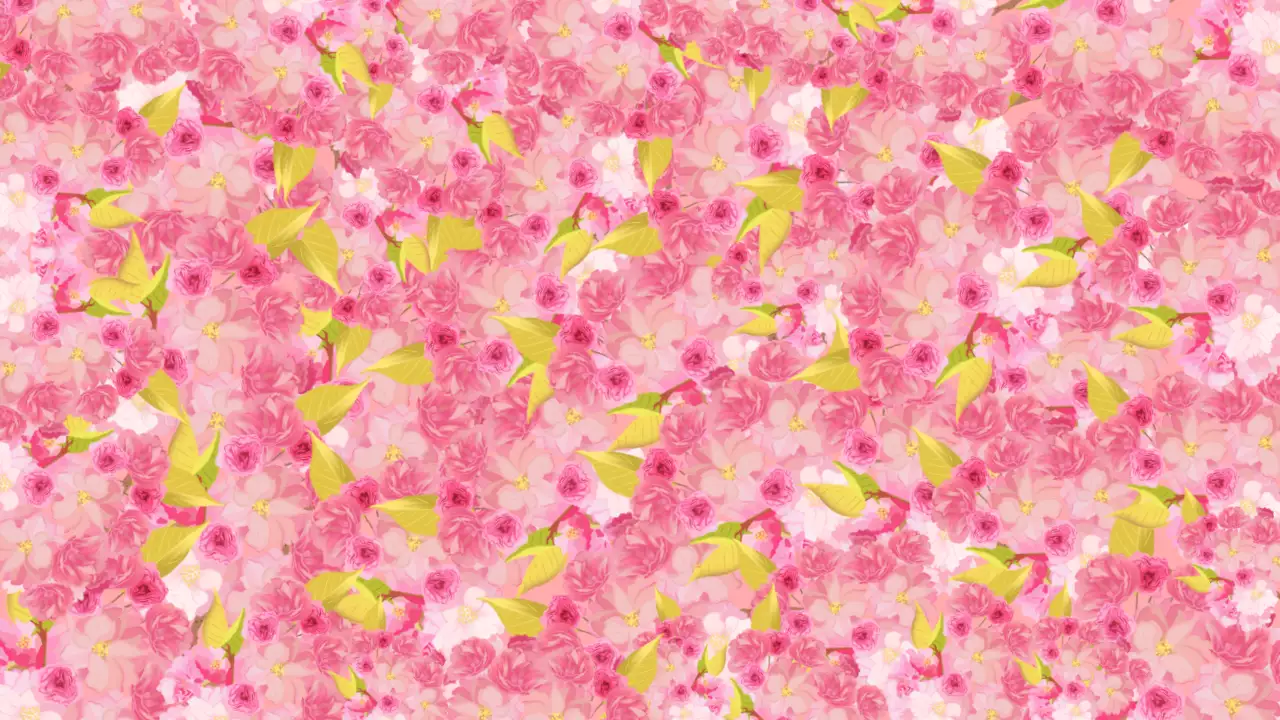 핑크 아기자기한 꽃 패턴