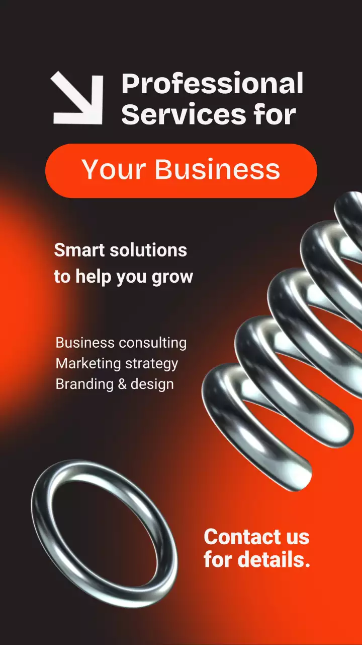 orange modern business promotion
