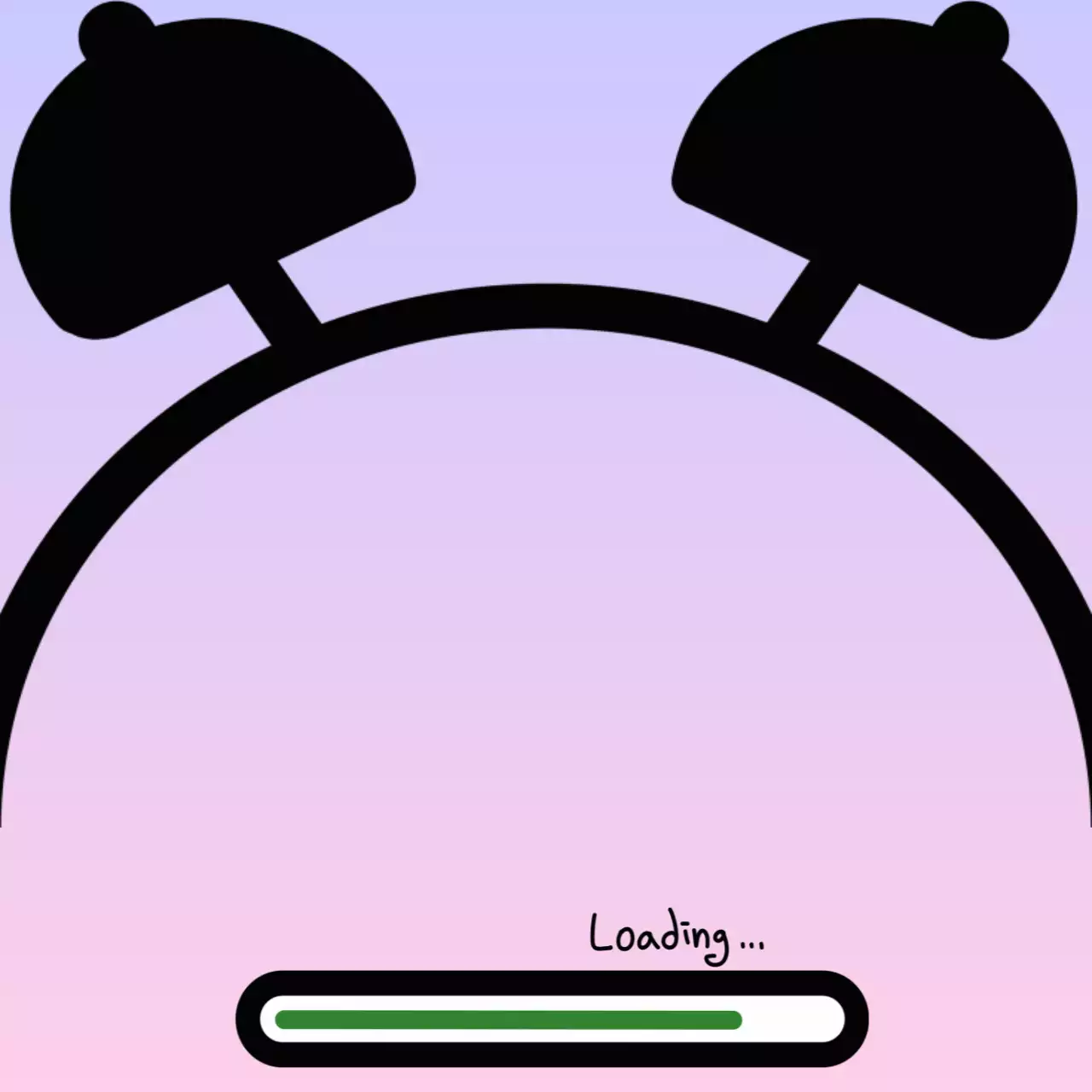 연보라 미니멀 시간 안내